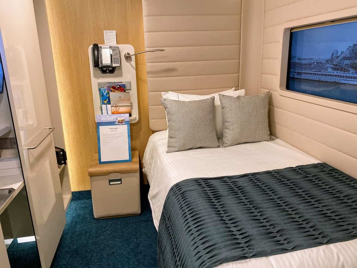 Designed for solo cruising: A studio cabin on Norwegian Encore (credit: Jerome Levine)