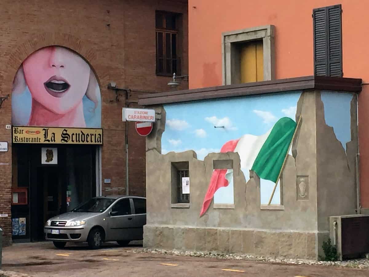 Surrounded by art in Dozza, Emilia Romagna, Italy