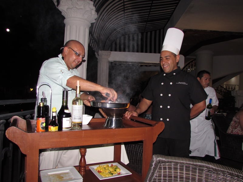 Tableside cooking at The Royal