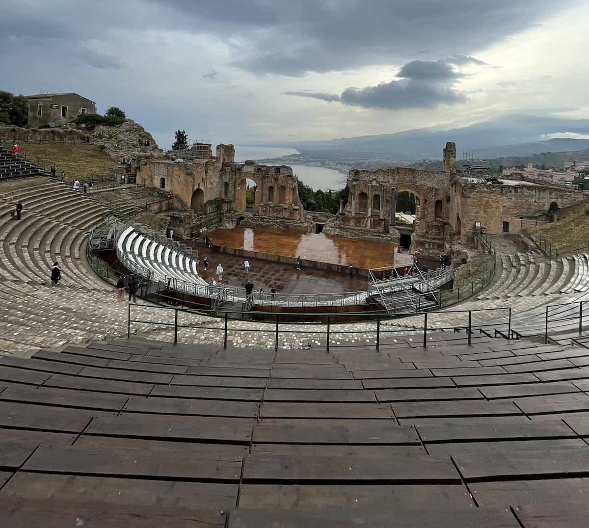 The ancient Greek Theatre of Taormina (credit: Vittoria DeMeo)