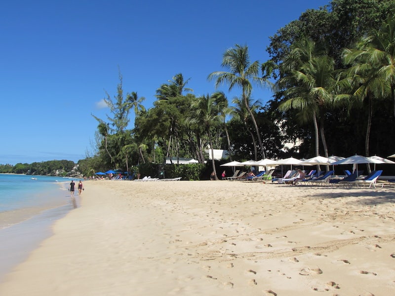 Wide beach at Fairmont Royal Pavilion in Barbados