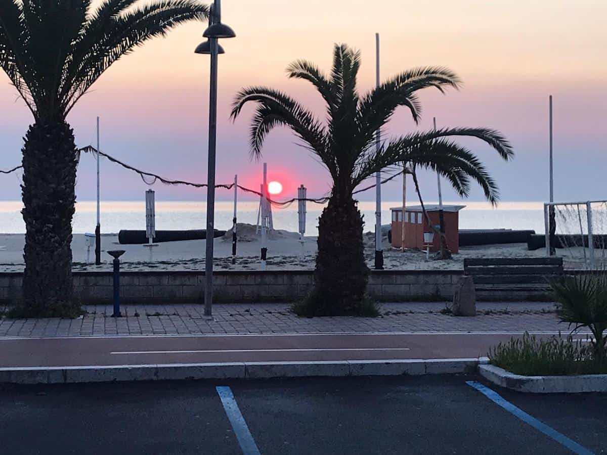 Tortoreto Lido at sunrise