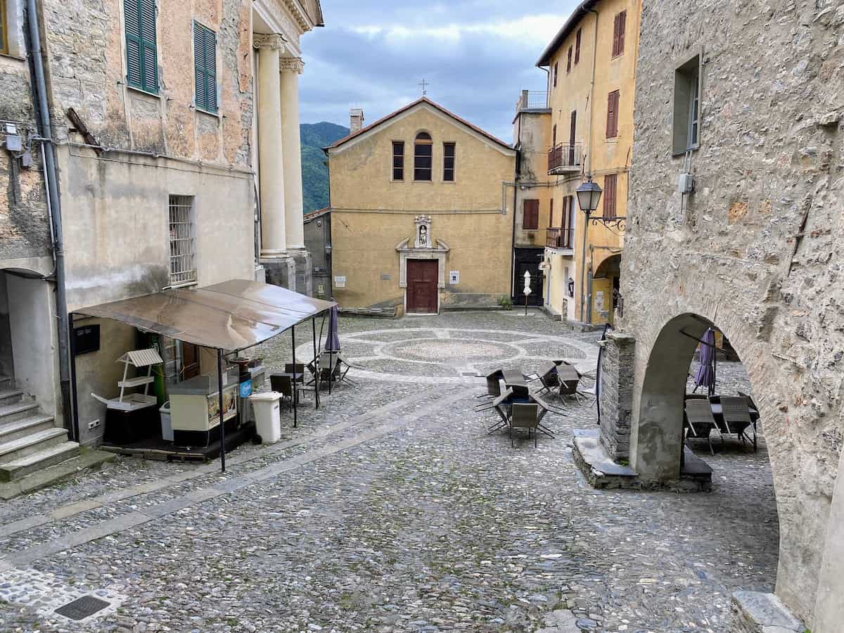 An empty piazza in Triora