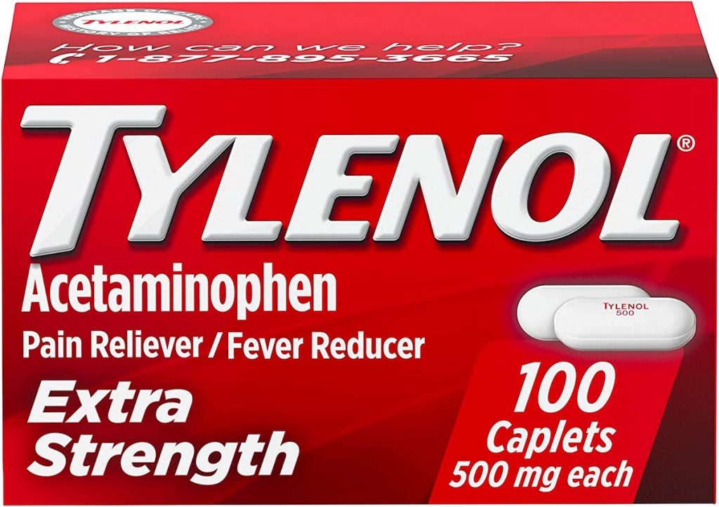 Tylenol: One of the over-the-counter meds for a COVID travel kit