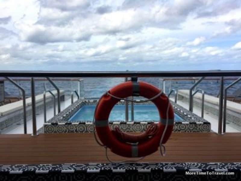 Perfect for the Over-50 traveler: View of the Atlantic from the Aquavit Lounge on the Viking Star