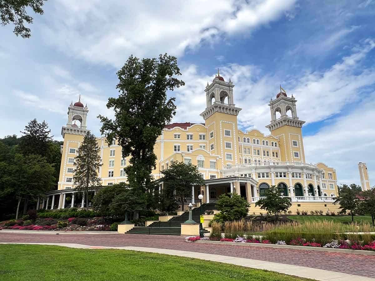 Exterior of the West Baden Springs Hotel