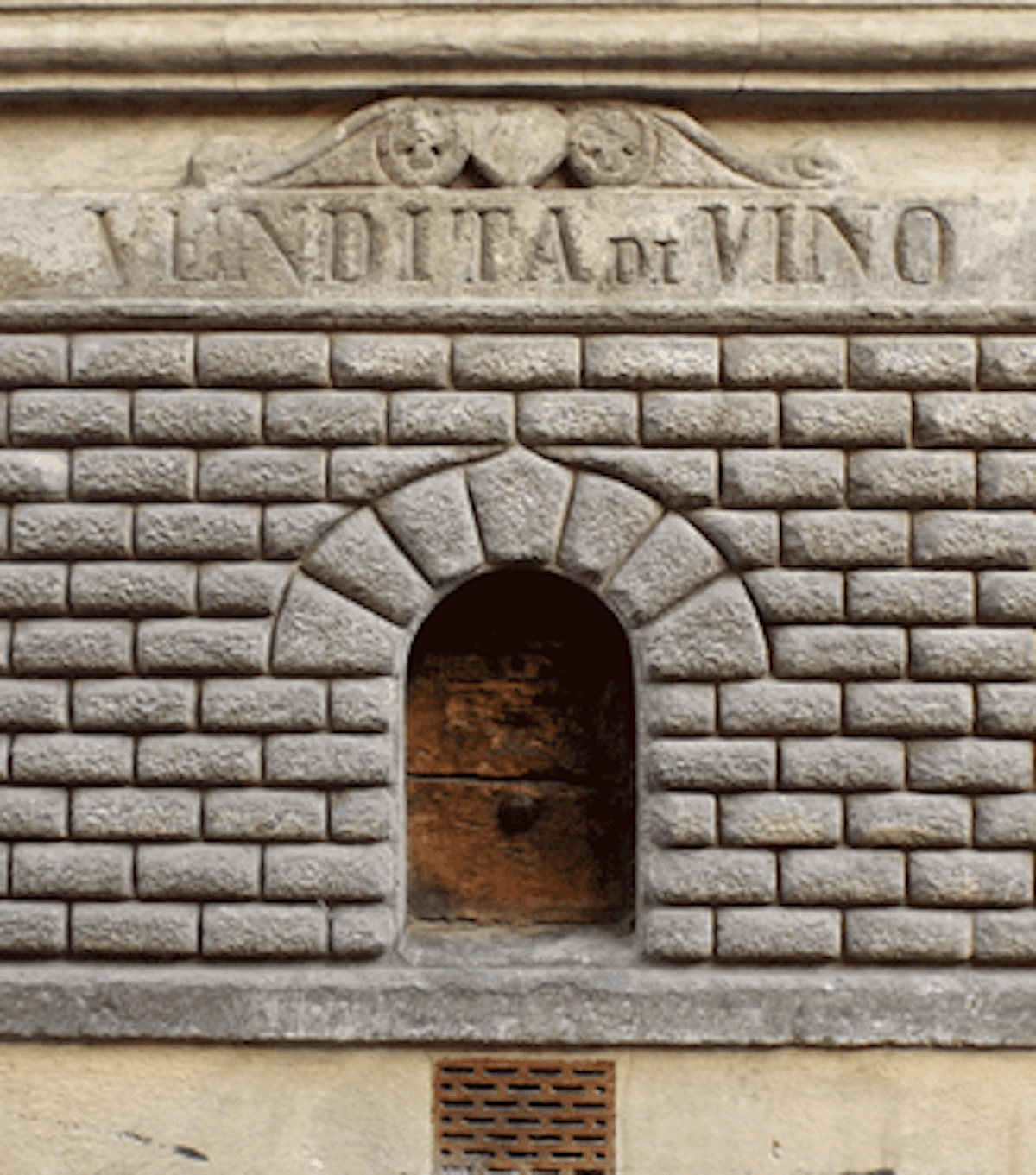 A wine window in Florence