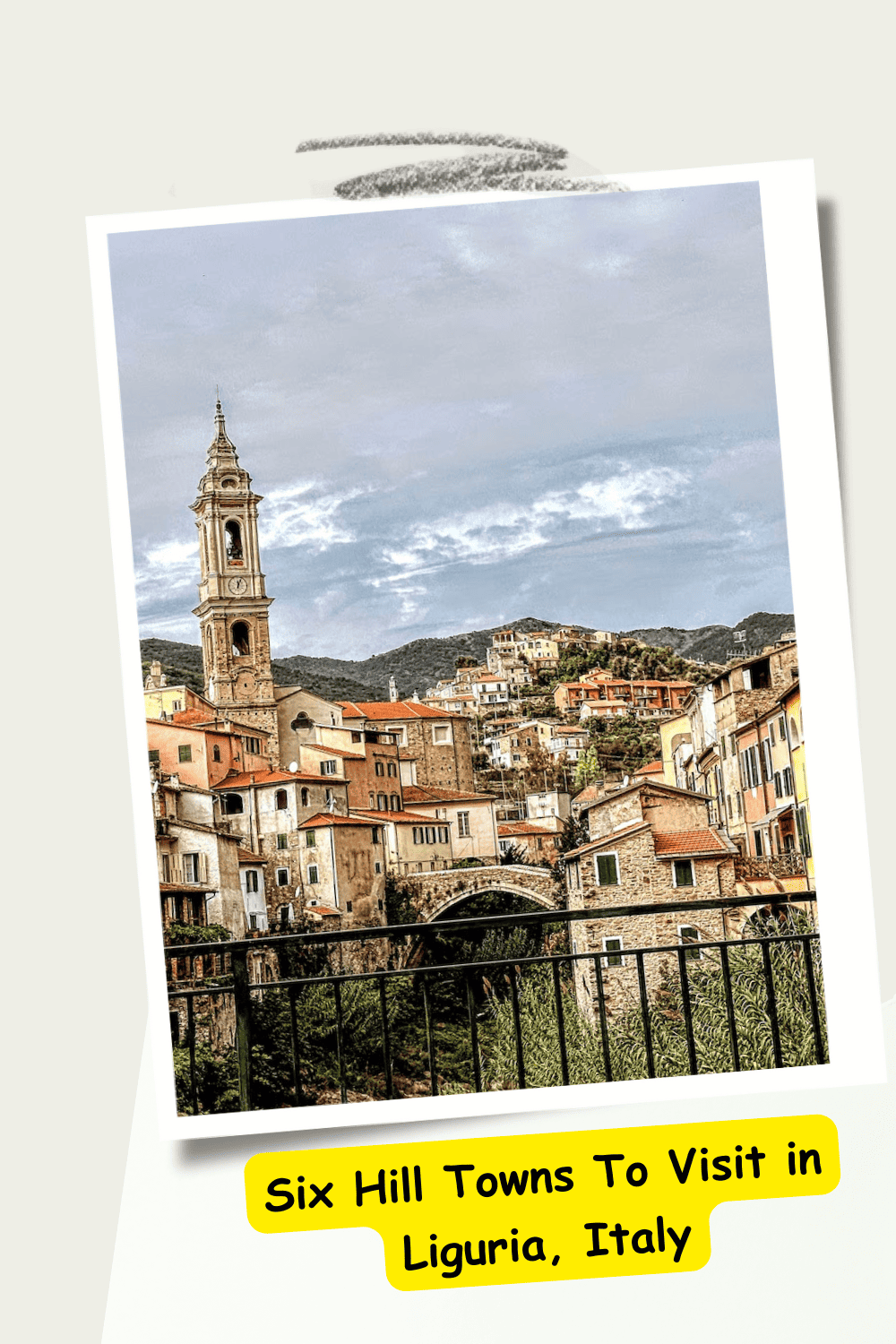 Hill Towns in Liguria pin