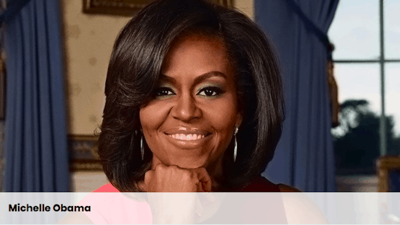 screenshot of Michelle Obama from ALA Promotional Materials